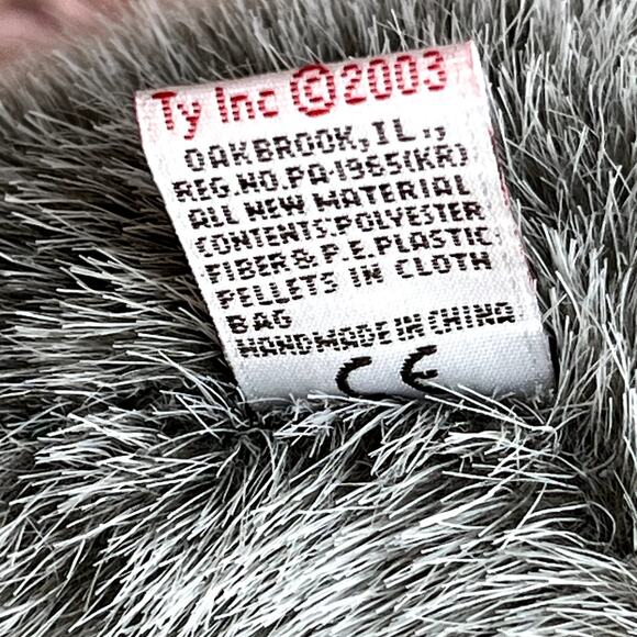 Ty Koala Bear Plush 2003 11" Stuffed Animal Plushy Gray Fuzzy Ears Beanbag Feet - Picture 8 of 8